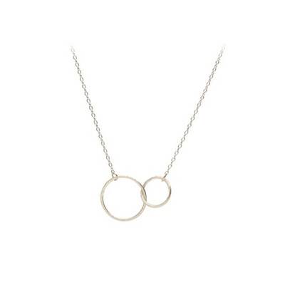 PERNILLE CORYDON Double Plain Necklace - Silver