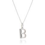 RACHEL JACKSON This Is Me 'B' Alphabet Necklace - Silver