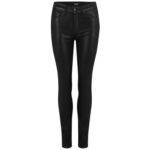 Paige Denim Hoxton Ankle Luxe Coating Jeans - Black Fog