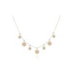 ANNA BECK Mini Disc Charm Necklace - Gold & Silver