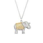 ANNA BECK Elephant Charity Necklace - Gold & Silver
