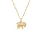 ANNA BECK Small Elephant Charity Necklace - Gold