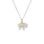 ANNA BECK Small Elephant Charity Necklace - Gold & Silver