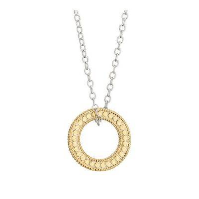 ANNA BECK Circle Of Life Charity Necklace - Gold & Silver