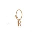 RACHEL JACKSON This is Me Gold Mini Hoop Earring - Letter R