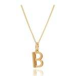 RACHEL JACKSON This Is Me 'B' Alphabet Necklace - Gold