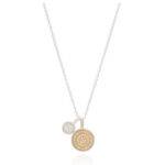 ANNA BECK Circle Of Life Charity Dual Divided Disc Necklace - Gold & Silver