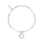 ChloBo Cute Mini Moon & Stars Bracelet - Silver