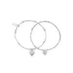 ChloBo Compassion Set of 2 Bracelets - Silver