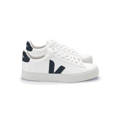 VEJA Campo Leather Trainers - White & Black