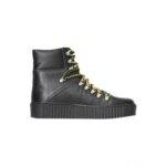 SHOE THE BEAR Agda Leather Lace Up Boot - Black