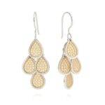 ANNA BECK Classic Beaded Chandelier Earrings - Gold