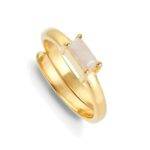 SVP Nivarna Small Adjustable Ring - Gold & Morganite