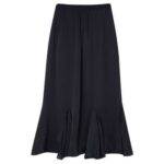 Lily and Lionel Ford Silk Satin Skirt - Black