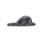 EMU Mayberry Crossover Sheepskin Slipper Slide - Charcoal