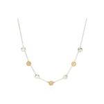 ANNA BECK Hammered Station Necklace - Gold & Silver
