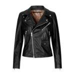 MDK Bronco Thin Leather Jacket - Black