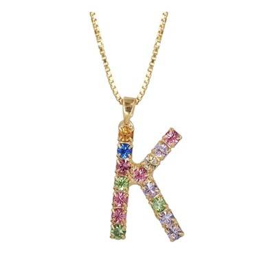 CAROLINE SVEDBOM Initial K Letter Necklace - Gold