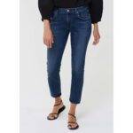CITIZENS OF HUMANITY Elsa Mid Rise Slim Fit Crop Jeans - Night Tide
