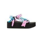 ARIZONA LOVE Trekky Platform Sandals - Blue & Pink