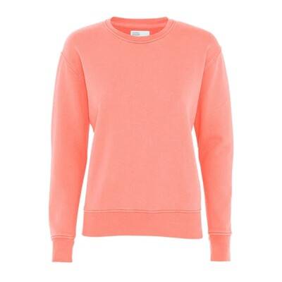 COLORFUL STANDARD Classic Crew Organic Cotton Sweatshirt - Bright Coral