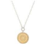ANNA BECK Classic Reversible Disc Pendant Necklace - Silver & Gold