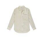 Rails Spencer Silk Shirt - Ivory Daffodil Stripe