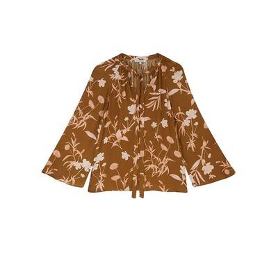 Lily and Lionel Etta Organic Lotus Silk Top - Botanical Gold