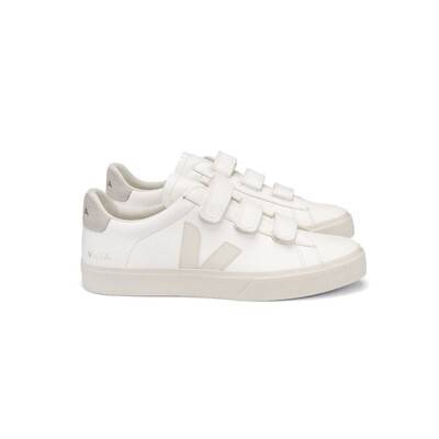 VEJA Recife Leather Trainers - Extra White Pierre & Natural