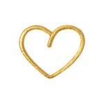 LULU COPENHAGEN Single Happy Heart Earring - Gold