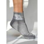 SOXYGEN Good Things Coming Organic Cotton Socks - Dove Grey