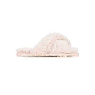 EMU Mayberry Frost Crossover Sheepskin Slipper Slide - Musk Pink