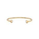 ANNA BECK Pearl & Twisted Smooth Open Pearl Cuff Bracelet - Gold