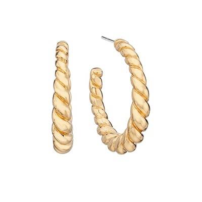 ANNA BECK Pearl & Twisted Medium Twisted Earrings - Gold