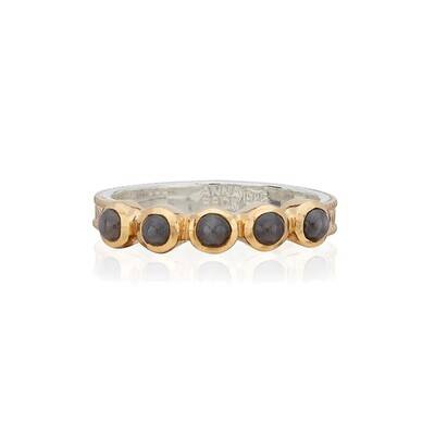 ANNA BECK Grey Sapphire Multi-Stone Ring - Gold