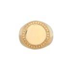ANNA BECK Large Smooth Signet Ring - Gold