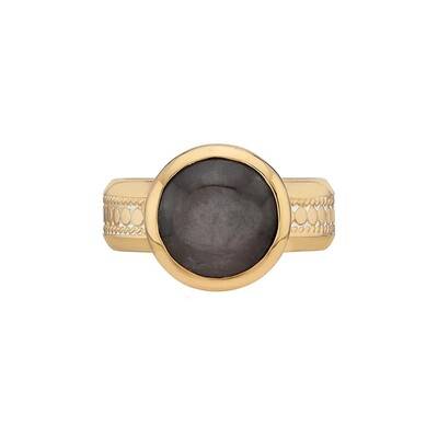 ANNA BECK Grey Sapphire Cocktail Ring - Gold