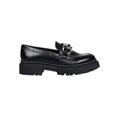 SHOE BIZ COPENHAGEN Uklava Leather Loafers - Black