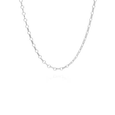 ANNA BECK Bar & Ring Chain Necklace - Silver