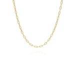 ANNA BECK Elongated Oval Chain Necklace - Gold