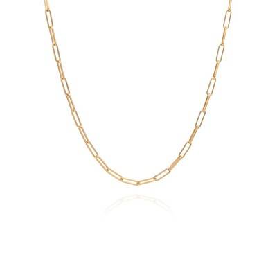 ANNA BECK Elongated Box Chain Necklace - Gold