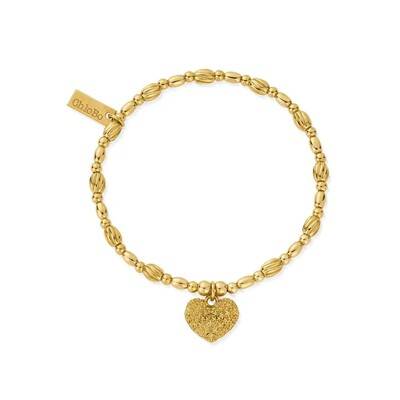 ChloBo Stars Align Shining Heart Bracelet - Gold