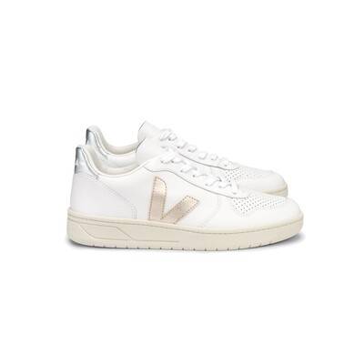 VEJA V-10 Leather Trainers - Extra White