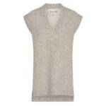 LEVETE ROOM Papay 2 Knitted Vest - Grey