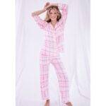 STRIPE & STARE Love Shack Fancy Pyjama Set - Pink Primrose