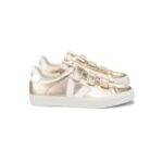 VEJA Recife Leather Trainers - Platine & White