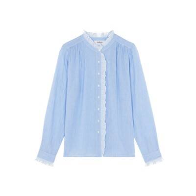 Ba&sh Rita Cotton Shirt - Blue