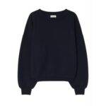 American Vintage Ikatown Cotton Mix Sweatshirt - Navy