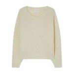 American Vintage East Knitted Round Neck Jumper - Powder Snow
