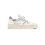 D.A.T.E Step Leather Trainers - White & Mint